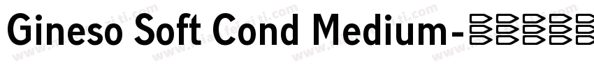 Gineso Soft Cond Medium字体转换